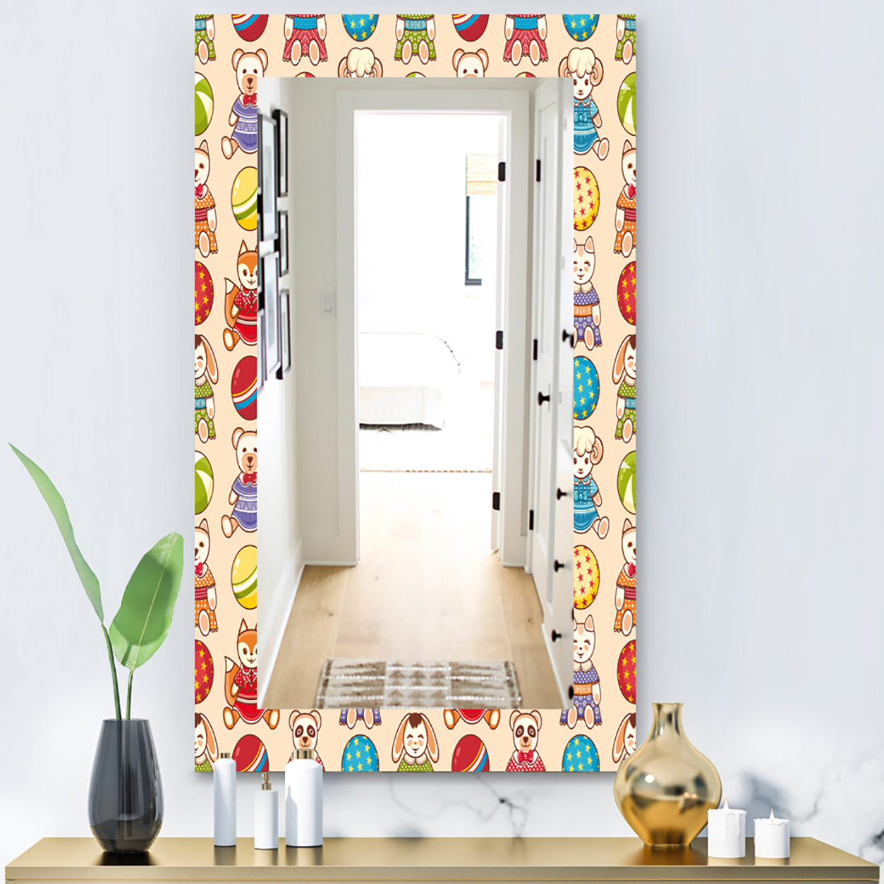 Kids Geometric 2 - Modern Mirror - Wall Mirror