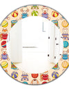 Kids Geometric 2 - Modern Mirror - Oval or Round Wall Mirror