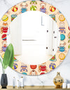 Kids Geometric 2 - Modern Mirror - Oval or Round Wall Mirror