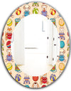 Kids Geometric 2 - Modern Mirror - Oval or Round Wall Mirror
