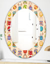Kids Geometric 2 - Modern Mirror - Oval or Round Wall Mirror