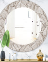 Leaves Of Palm Tree - Bohemian and Eclectic Mirror - Oval or Round Wall Mirror