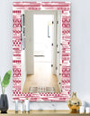 Irregular Pattern - Bohemian and Eclectic Mirror - Frameless Modern Wall Mirror