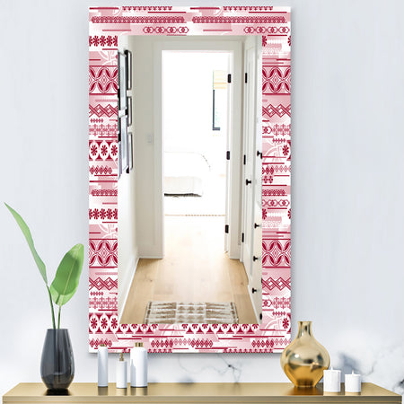 Irregular Pattern - Bohemian and Eclectic Mirror - Frameless Modern Wall Mirror