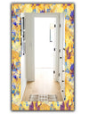 Imprints Flowers and Herb Pattern - Glam Mirror - Vanity Mirror