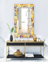 Imprints Flowers and Herb Pattern - Glam Mirror - Vanity Mirror