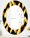 Feathers 6 - Bohemian and Eclectic Mirror - Oval or Round Wall Mirror