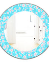 Flower Pattern - Modern Mirror - Frameless Oval or Round Wall Mirror
