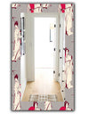 Traditional Japanese Geisha - Bohemian and Eclectic Mirror - Frameless Vanity Mirror