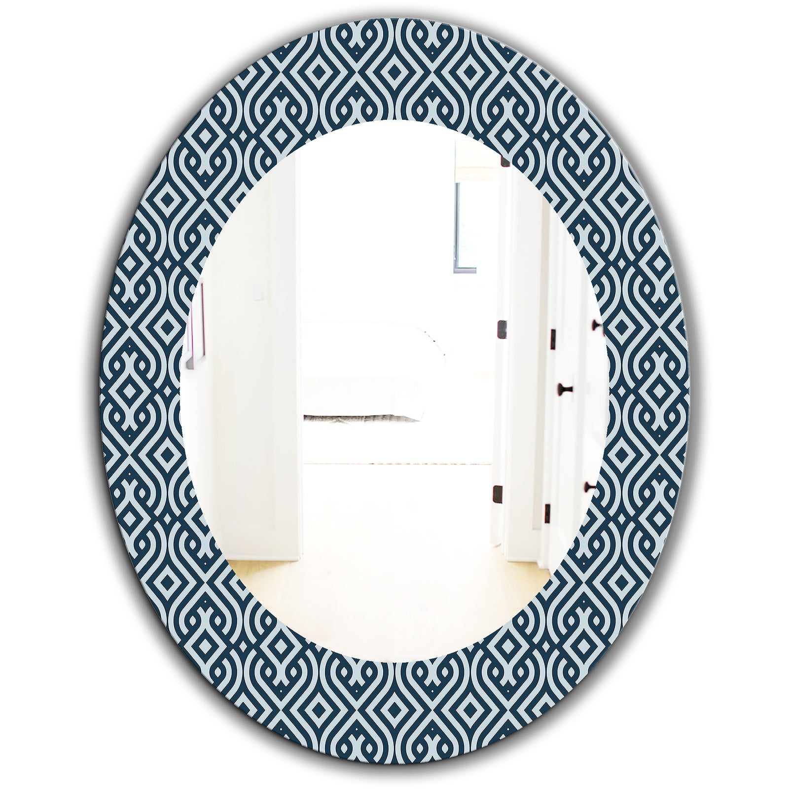 Scandinavian 4 - Mid-Century Mirror - Oval or Round Wall Mirror