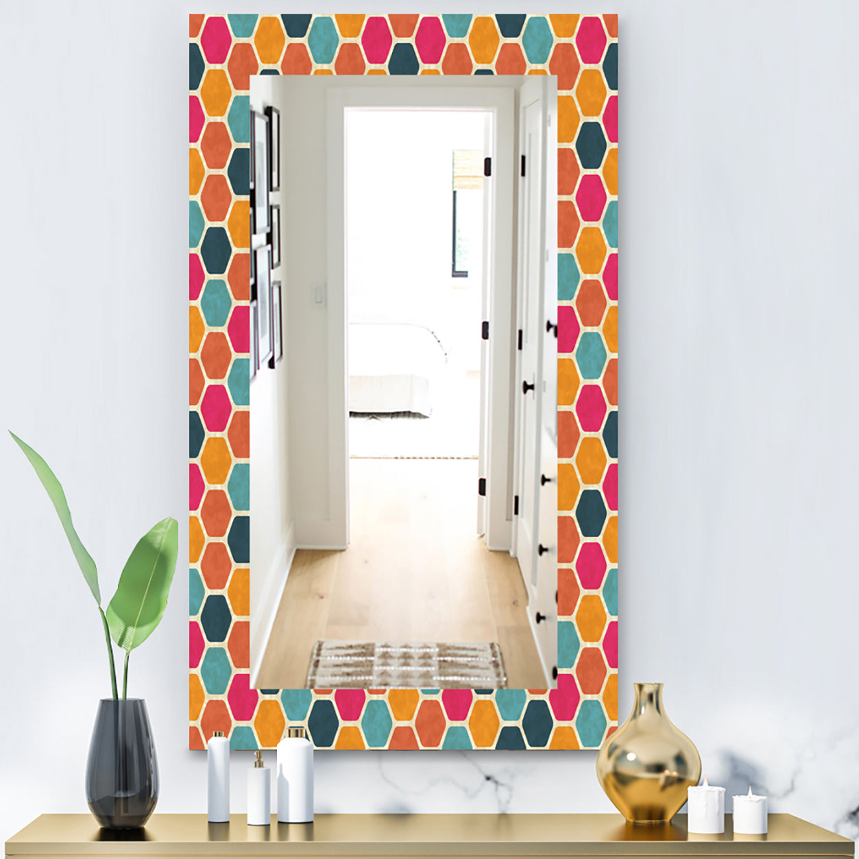 Honeycomb 1 - Modern Mirror - Wall Mirror