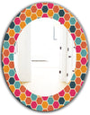 Honeycomb 1 - Modern Mirror - Oval or Round Wall Mirror