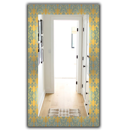 Glam Flowers Decorative - Glam Mirror - Frameless Vanity Mirror