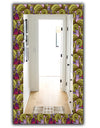 Floral Pattern, Paisley Garden Style - Bohemian and Eclectic Mirror - Modern Wall Mirror