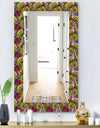 Floral Pattern, Paisley Garden Style - Bohemian and Eclectic Mirror - Modern Wall Mirror