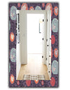 Pattern With Graphic Doodle Suns - Modern Mirror - Vanity Mirror