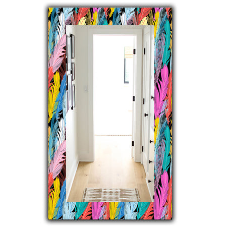 Feathers 7 - Modern Mirror - Wall Mirror