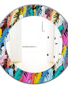 Feathers 7 - Modern Mirror - Oval or Round Wall Mirror