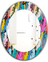 Feathers 7 - Modern Mirror - Oval or Round Wall Mirror