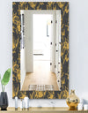 Obsidian Bloom 7 - Modern Mirror - Wall Mirror