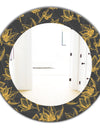 Obsidian Bloom 7 - Modern Mirror - Oval or Round Wall Mirror