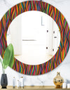 Gorgeous Wave - Bohemian and Eclectic Mirror - Oval or Round Wall Mirror