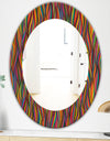 Gorgeous Wave - Bohemian and Eclectic Mirror - Oval or Round Wall Mirror