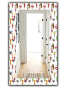 Beauty and Fashion Pattern With Girls - Modern Mirror - Wall Mirror