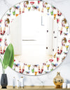 Beauty and Fashion Pattern With Girls - Modern Mirror - Oval or Round Wall Mirror