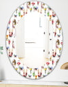 Beauty and Fashion Pattern With Girls - Modern Mirror - Oval or Round Wall Mirror