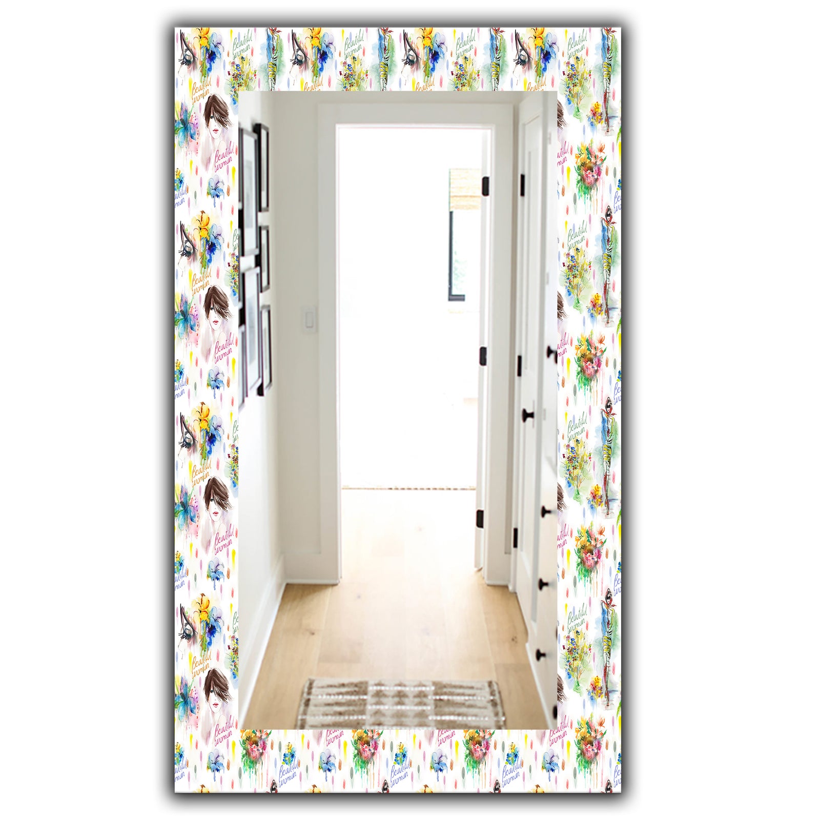 Beauty and Fashion Pattern - Modern Mirror - Frameless Wall Mirror