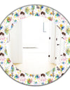 Beauty and Fashion Pattern - Modern Mirror - Oval or Round Wall Mirror