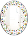 Beauty and Fashion Pattern - Modern Mirror - Oval or Round Wall Mirror