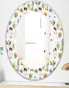 Beauty and Fashion Pattern - Modern Mirror - Oval or Round Wall Mirror