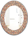 Ethnic Pattern - Bohemian and Eclectic Mirror - Oval or Round Wall Mirror