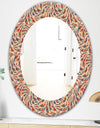 Ethnic Pattern - Bohemian and Eclectic Mirror - Oval or Round Wall Mirror