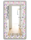 Pink Blossom 9 - Modern Mirror - Frameless Wall Mirror