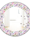 Porch & Den Daren Pink Blossom Frameless Mirror