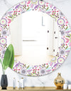Porch & Den Daren Pink Blossom Frameless Mirror