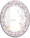 Porch & Den Daren Pink Blossom Frameless Mirror