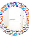 Costal Creatures 7 - Traditional Mirror - Oval or Round Wall Mirror