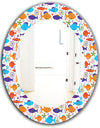 Costal Creatures 7 - Traditional Mirror - Oval or Round Wall Mirror