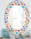 Costal Creatures 7 - Traditional Mirror - Oval or Round Wall Mirror
