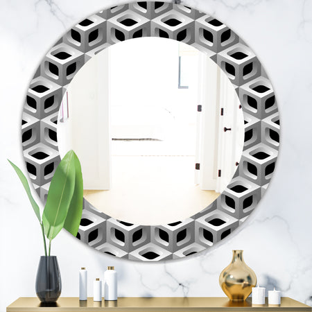 Scandinavian 6 - Mid-Century Mirror - Oval or Round Wall Mirror