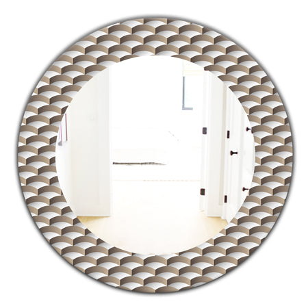 Scandinavian 7 - Mid-Century Mirror - Oval or Round Wall Mirror