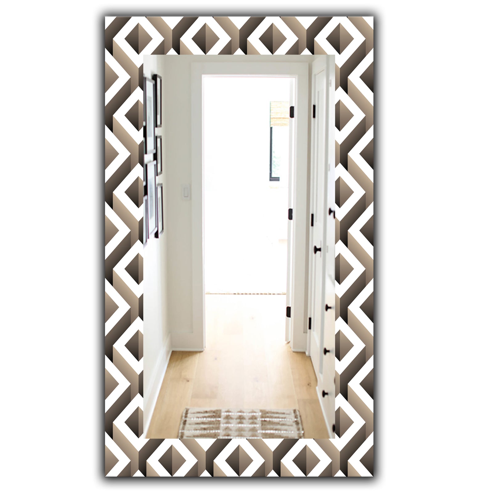Scandinavian 8 - Mid-Century Mirror - Wall Mirror