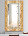 Damask Pattern - Mid-Century Mirror - Vanity Mirror