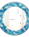 Feathers 8 - Modern Mirror - Frameless Oval or Round Wall Mirror