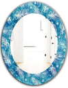 Feathers 8 - Modern Mirror - Frameless Oval or Round Wall Mirror