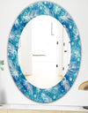 Feathers 8 - Modern Mirror - Frameless Oval or Round Wall Mirror